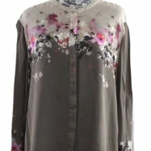 Tahar Long Sleeve Blouse Floral Green S